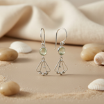 将图像加载到图库查看器中， 925 Silver Moonstone Drop Earrings for Women | Daily Wear Gift
