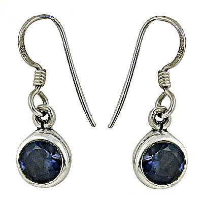 925 silver blue sapphire earrings for women | daily wear jewelry