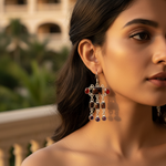 Load image into Gallery viewer, 925 Silver Multi-Gemstone Dangle Earrings | Women's Jewelry Gift
