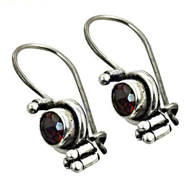 925 silver garnet earrings for women | dangle earrings