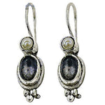 将图像加载到图库查看器中， 925 Sterling Silver Pearl &amp; Gemstone Earrings for Women
