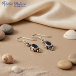 Load image into Gallery viewer, 925 Silver Black Onyx Dangle Earrings for Women | Gift
