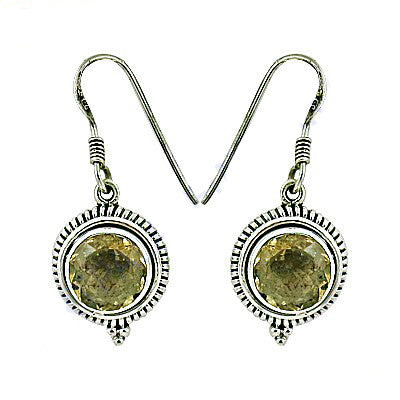 925 Sterling Silver Citrine Earrings for Women | Dangle Jewelry
