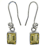 Load image into Gallery viewer, Citrine Gemstone Drop Earrings in 925 Silver for Women
