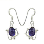 将图像加载到图库查看器中， 925 Sterling Silver Purple Gemstone Earrings for Women
