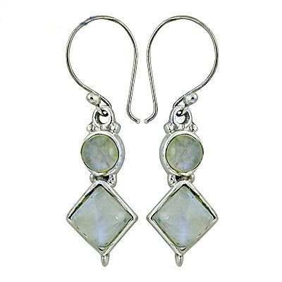 925 Silver Moonstone Drop Earrings for Women | Dangle Earrings
