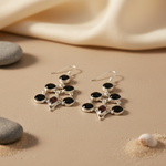 Load image into Gallery viewer, 925 Silver Black Onyx Chandelier Earrings for Women
