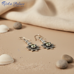 Load image into Gallery viewer, 925 Silver Starburst Earrings with Gemstone | For Women
