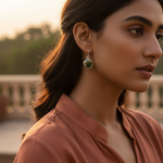 Load image into Gallery viewer, 925 Silver Green Amethyst Drop Earrings for Women | Gift
