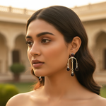 Load image into Gallery viewer, 925 Silver Garnet Drop Earrings for Women | Dangle Earrings
