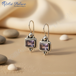Load image into Gallery viewer, 925 Silver Amethyst Earrings for Women | Gemstone Jewelry
