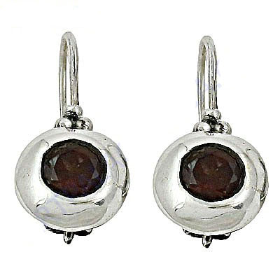 925 Silver Ruby Drop Earrings for Women | Gemstone Jewelry