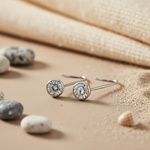 将图像加载到图库查看器中， Silver Dangle Drop Earrings with Clear CZ | Women's Jewelry Gift
