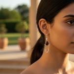 将图像加载到图库查看器中， 925 Silver Teardrop Gemstone Earrings for Women | Gift
