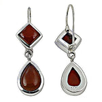 Load image into Gallery viewer, 925 Silver Carnelian Drop Earrings for Women | Gemstone Jewelry
