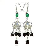 Load image into Gallery viewer, 925 Silver Gemstone Dangle Earrings | For Women | Gift
