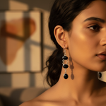 Load image into Gallery viewer, 925 Sterling Silver Black Onyx Dangle Earrings | Women&#39;s Jewelry
