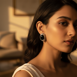 Load image into Gallery viewer, 925 Silver Black Onyx Earrings for Women | Dangle Earrings
