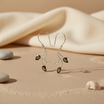 将图像加载到图库查看器中， 925 Silver Smoky Quartz Earrings for Women | Leaf Design
