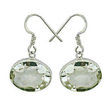 Load image into Gallery viewer, 925 Silver Green Amethyst Drop Earrings for Women | Gift
