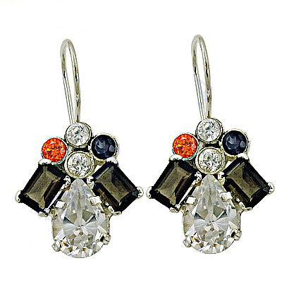 Silver Gemstone Earrings for Women | Statement Jewelry