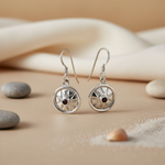 将图像加载到图库查看器中， 925 Silver Garnet Earrings for Women | Dangle Earrings
