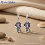 Load image into Gallery viewer, 925 Silver Amethyst Earrings for Women | Gemstone Jewelry
