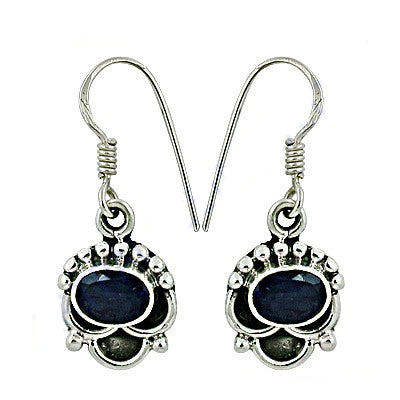 925 Sterling Silver Sapphire Earrings for Women | Dangle Jewelry