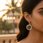 Load image into Gallery viewer, Pendientes de plata con gema facetada | Joyería para mujer
