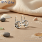 Load image into Gallery viewer, Pendientes de plata con gema facetada | Joyería para mujer
