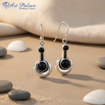 Load image into Gallery viewer, 925 Silver Black Onyx Earrings for Women | Dangle Jewelry
