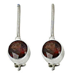 将图像加载到图库查看器中， 925 Silver Garnet Drop Earrings for Women | Gemstone Jewelry

