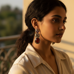 Load image into Gallery viewer, 925 Silver Gemstone Drop Earrings for Women | Statement Jewelry
