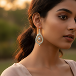 Load image into Gallery viewer, 925 Silver Pearl Teardrop Earrings for Women | Daily Wear
