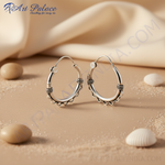Load image into Gallery viewer, 925 Sterling Silver Hoop Earrings for Women | Daily Wear
