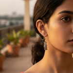 Load image into Gallery viewer, Pendientes colgantes de filigrana de plata | Pendientes colgantes de plata de ley
