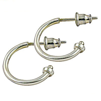 Silver hoop earrings for women | daily wear jewelry