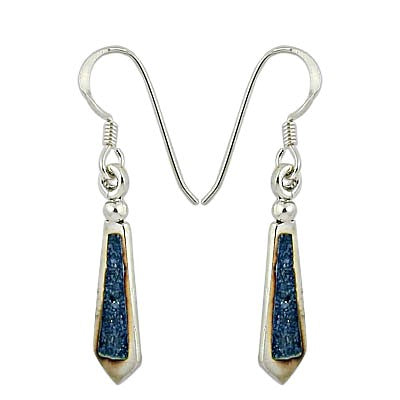 925 silver blue stone earrings | women's dangle earrings