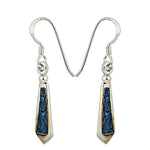 Load image into Gallery viewer, 925 Silver Blue Stone Earrings | Women's Dangle Earrings
