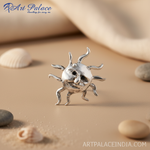 Load image into Gallery viewer, Silver Face Stud Earrings | Unique Jewelry for Women
