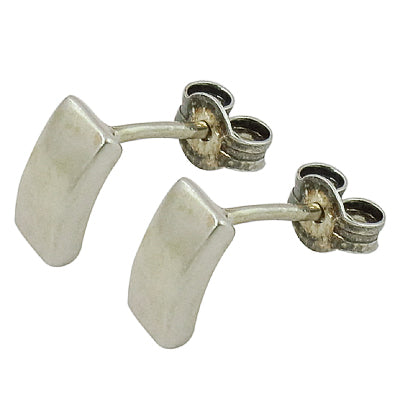 Silver face stud earrings | unique jewelry for women