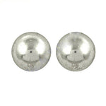 将图像加载到图库查看器中， Silver Ball Stud Earrings | Round Silver Earrings for Women

