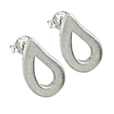 925 silver teardrop stud earrings | minimalist jewelry for women