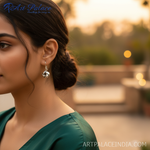 Load image into Gallery viewer, Pendientes de nudo de plata de ley 925 para mujer | Joyería delicada
