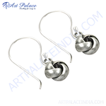 Load image into Gallery viewer, Sterling silver knot dangle earrings for women, a delicate and elegant jewelry piece.
