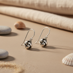 将图像加载到图库查看器中， 925 Sterling Silver Knot Earrings for Women | Dainty Jewelry
