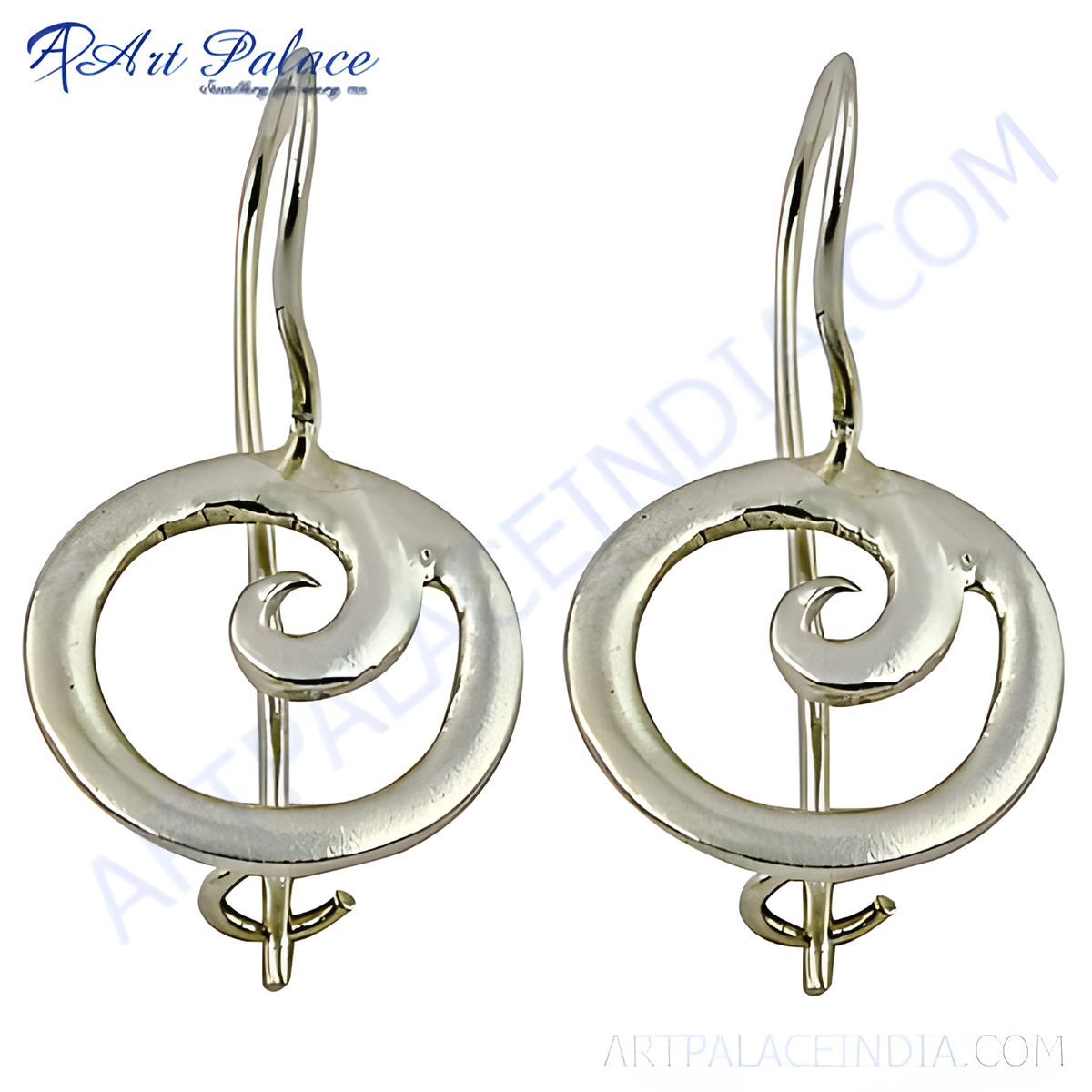 925 sterling silver treble clef drop earrings, a musical note design in silver
