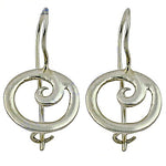 将图像加载到图库查看器中， 925 Silver Treble Clef Earrings | Musical Note Jewelry
