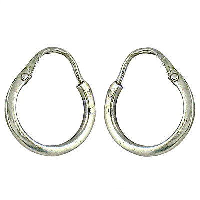 Silver hoop earrings for women | daily wear | gift