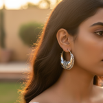 将图像加载到图库查看器中， 925纯银新月形耳环 | 女士个性饰品
